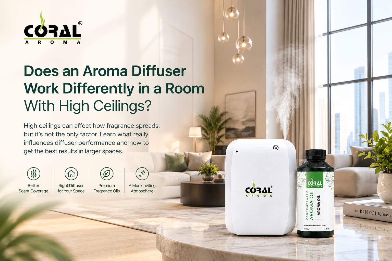 Does an Aroma Diffuser Work Differently in a Room With High Ceilings?