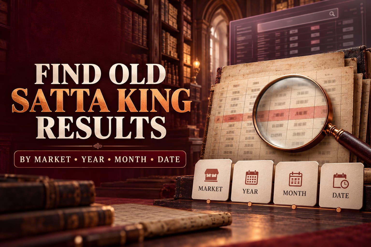 How to Find Old Satta King Results by Date, Month, and Market