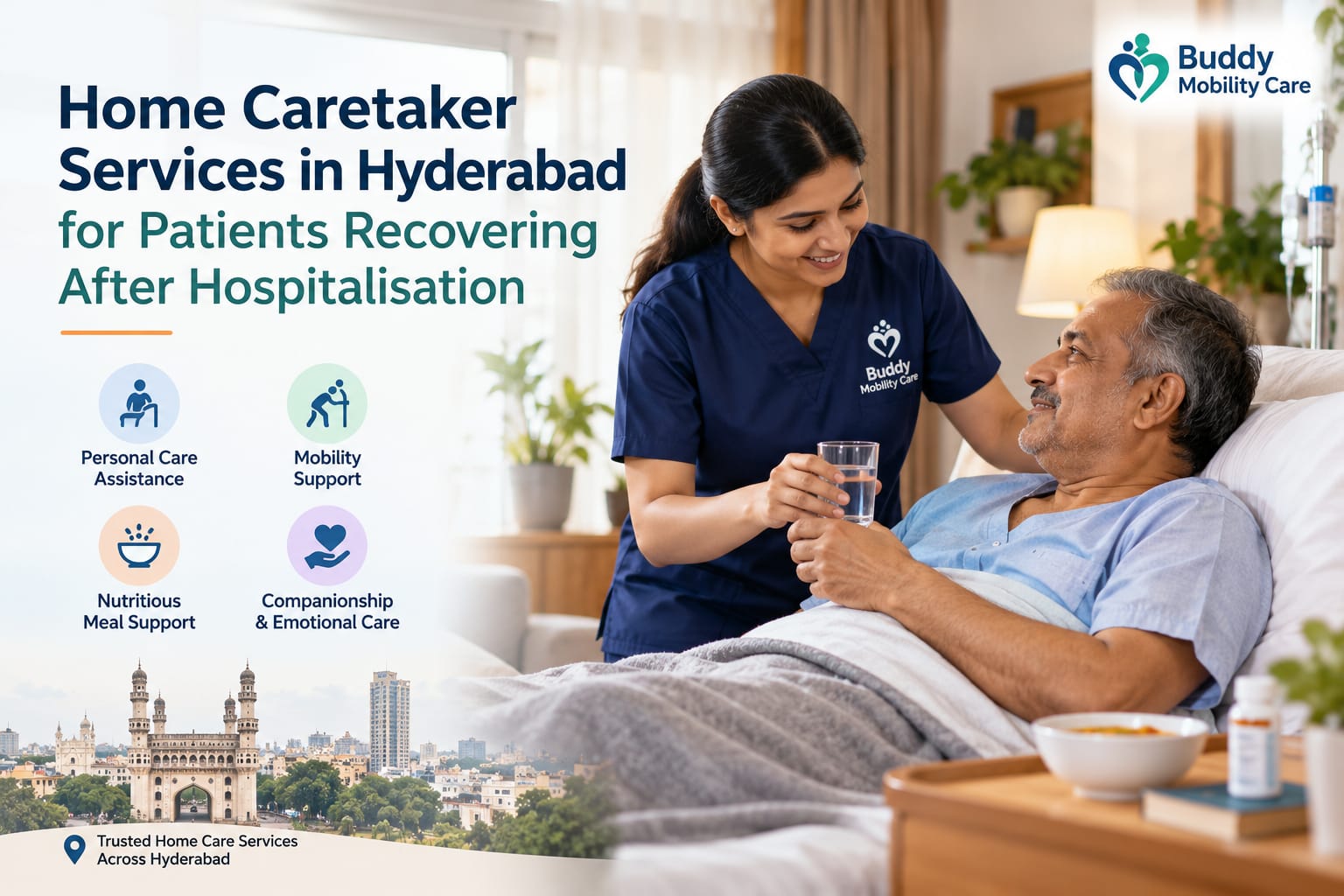 How Home Caretaker Services in Hyderabad Help Families Support Independent Living